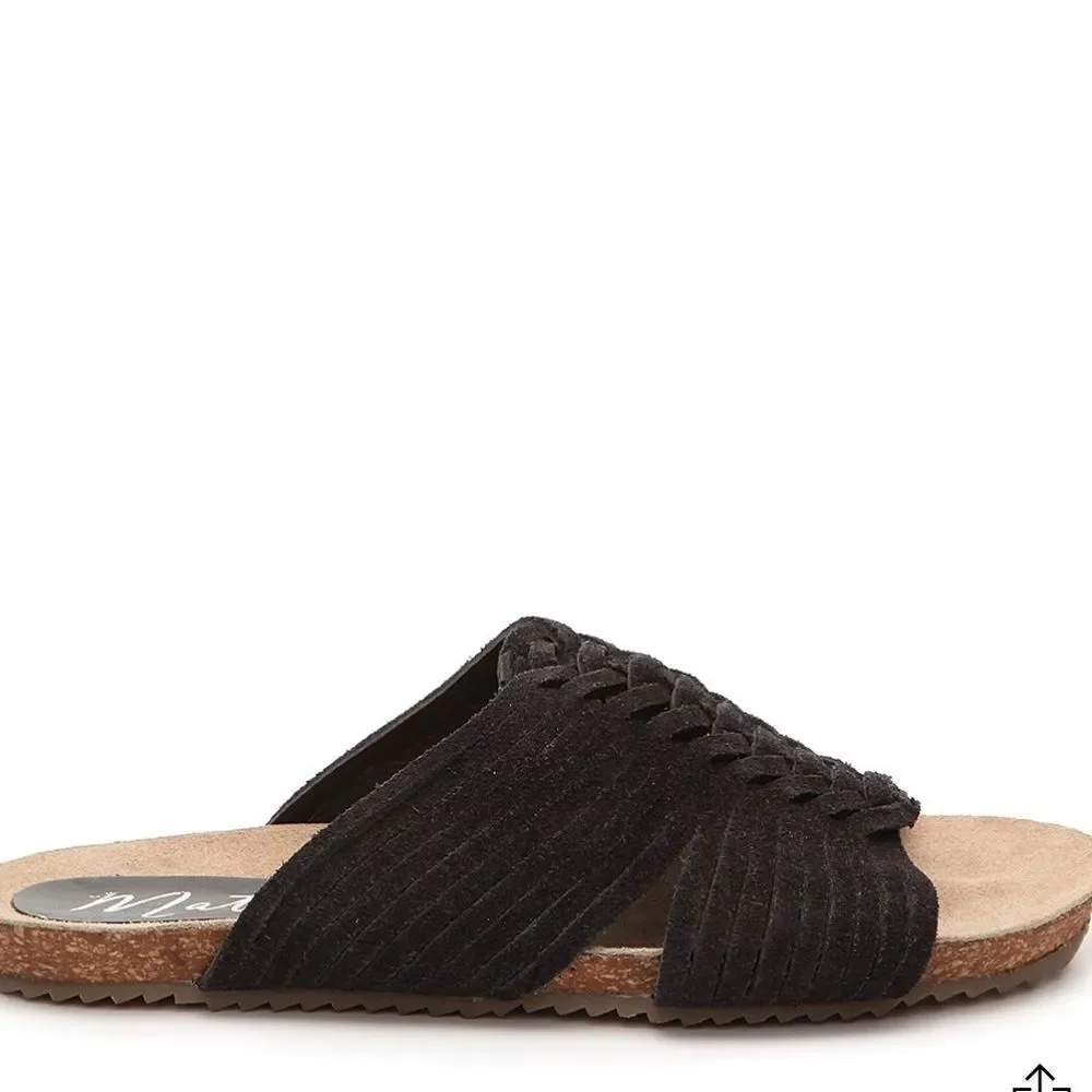 Matisse leather‎ black sandal “Cole” Size 8.  B57